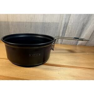 Aztec Camping Pot Aluminum Cook Pot Folding Handle 6” Dia